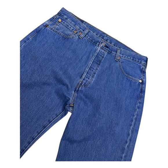 LEVIS 501 Relaxed Straight Leg Casual Designer Denim Pants Jeans Mens 36x36 - Picture 6 of 7